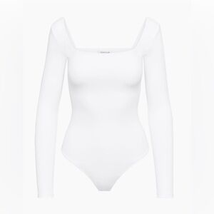 Aritzia Contour Squareneck Bodysuit | Size XS | White